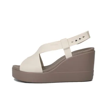 Crocs Brooklyn Lightweight Cement Gray Sandals 'Gray' Women's