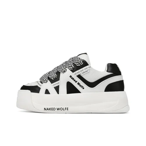 Naked Wolfe Slide Low-Top Stylish Skateboarding Shoes Men's White Black