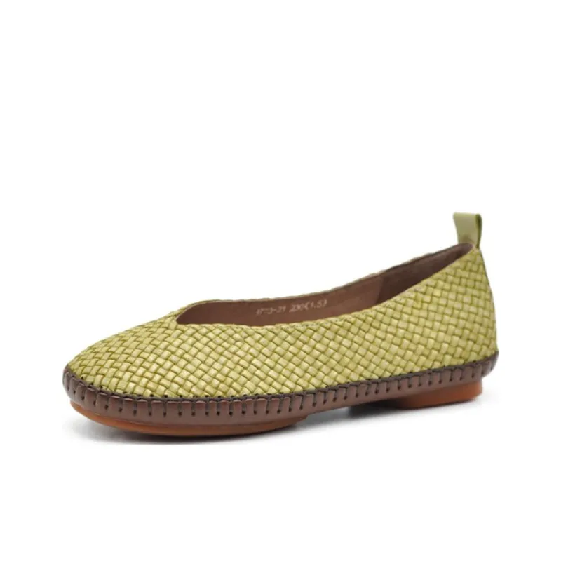 ARTMU Women's Casual Shoes Women's Low Top Green/Ecru-1