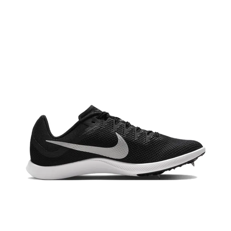 Nike Air Zoom Rival Distance Spikes 'Black Metallic Silver'-1