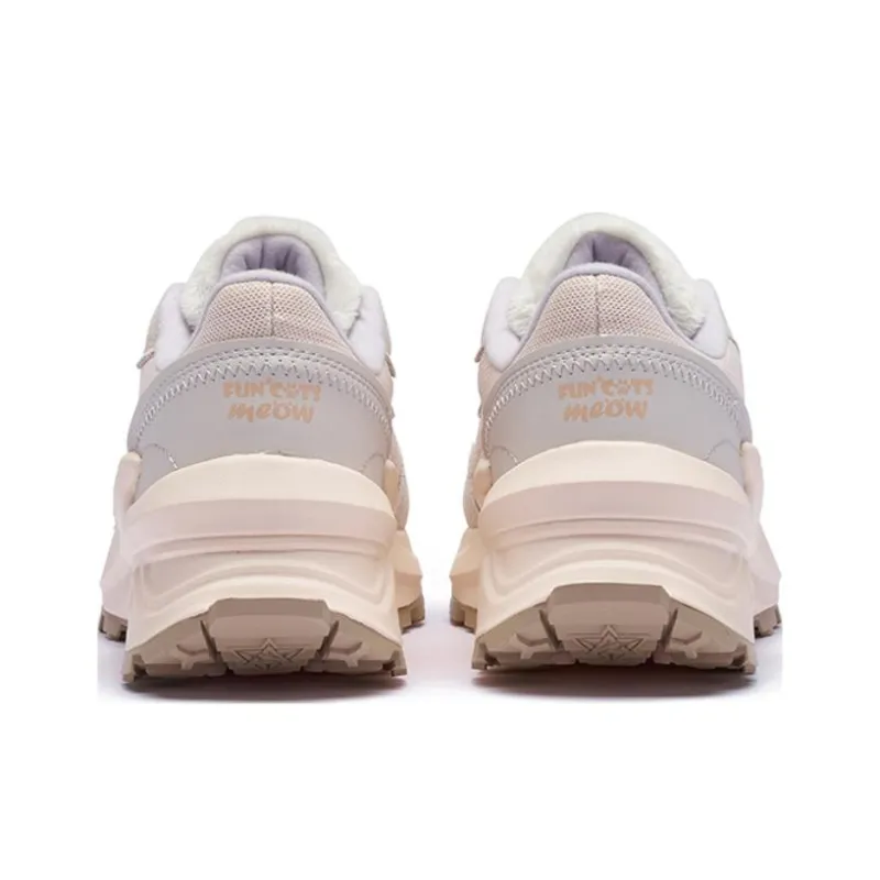 361° Slip Resistant, Abrasion Resistant, Thermal Low Top Sports Casual Shoes Women's Beige Pink-3