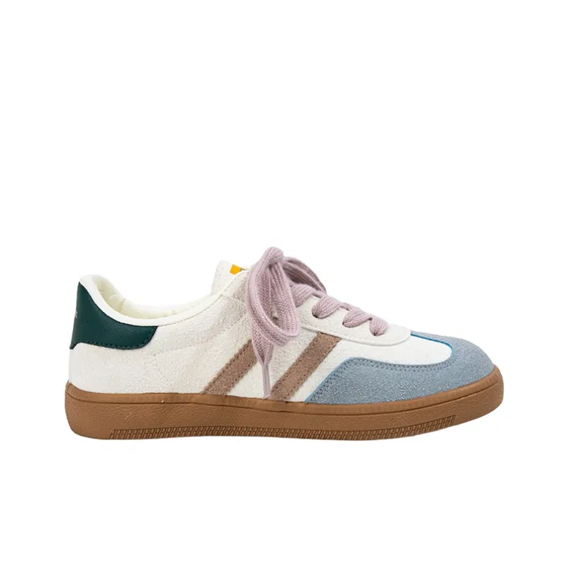 MINGKUANG Skateboard Shoes Women's Low Top Ice Cream/Cream/Grape Purple/Watermelon Red-1