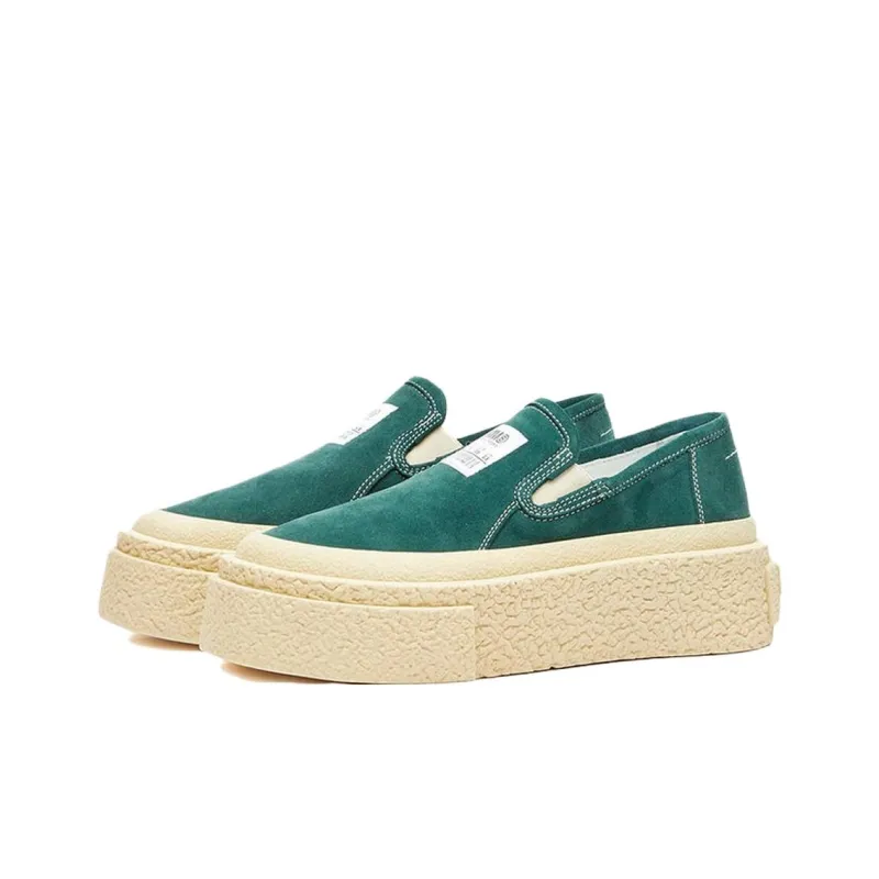 MM6 Maison Margiela Low Top Platform Shoes Women's Green-2