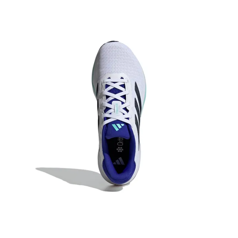 Adidas Response Anti Slip Wear Resistant Low Top Running Shoes Men's White-3