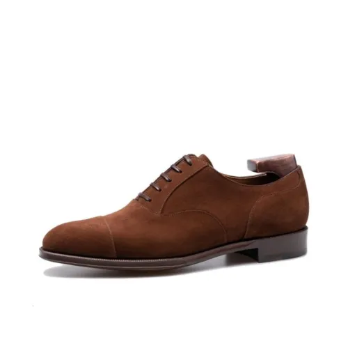 MATTINA Dress Shoes Men Low-Top Light Brown