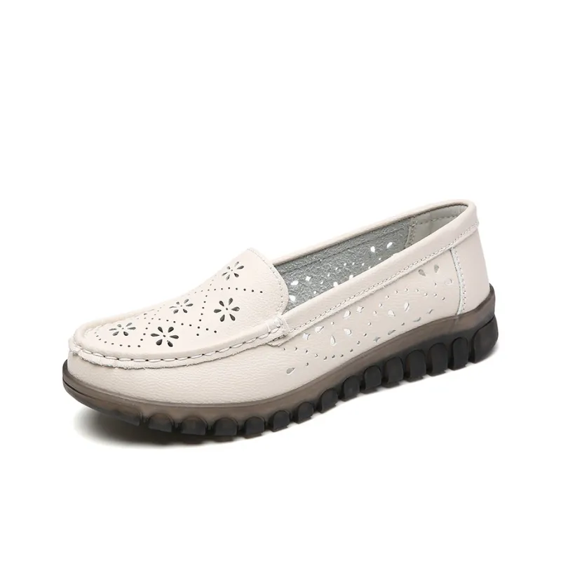 Reivantix Gommino Loafers Women's Black/Gray/Beige-8