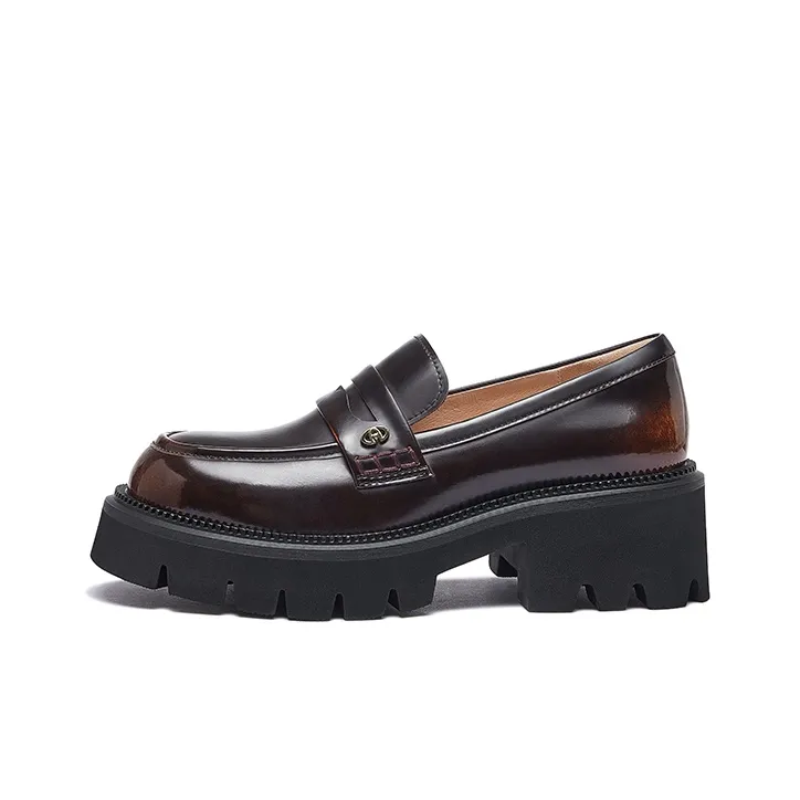 CAMEL Loafers Women's Black/Brown-6