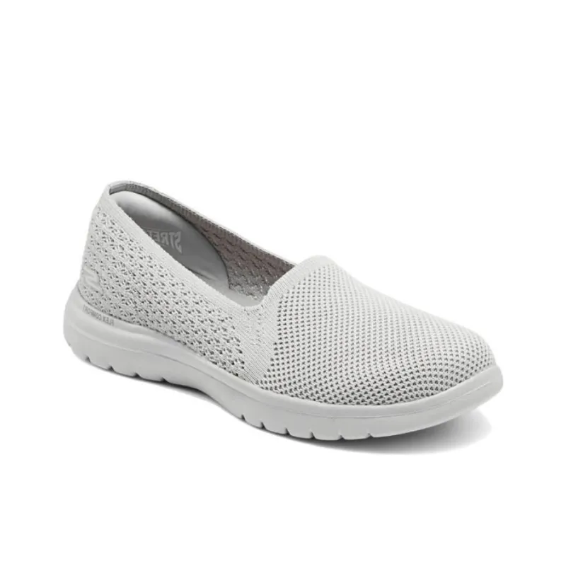 Skechers Cushioning Wear Resistant Low Top Casual Shoes Women's Taupe-1