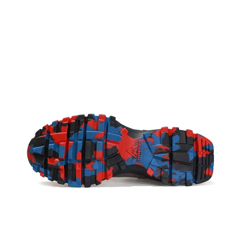 HUMTTO Cushioning, Slip Resistant, And Abrasion Resistant Low Top Outdoor Shoes Black Gray-4