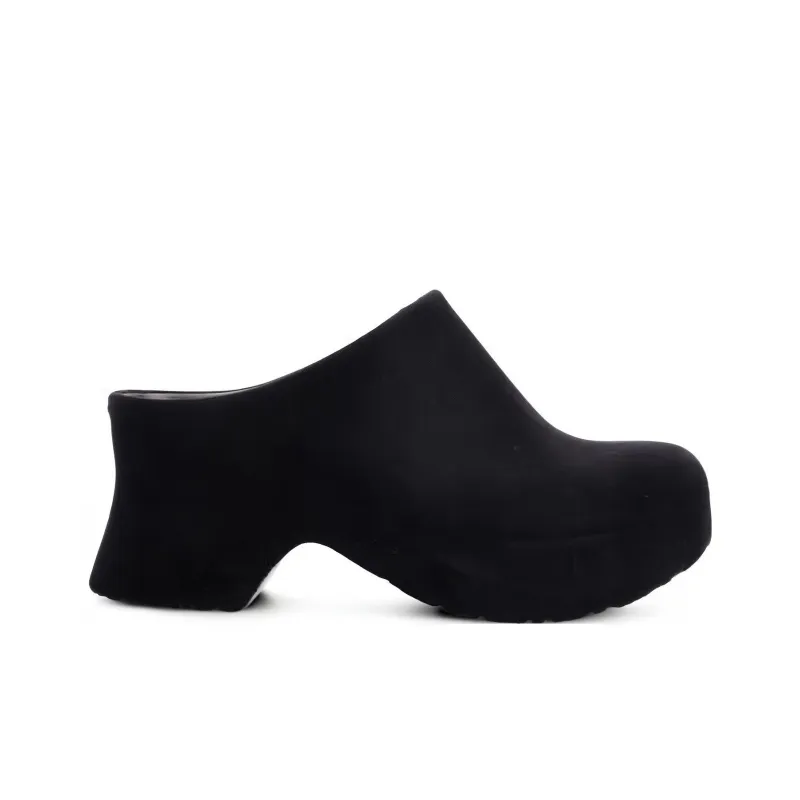 LOEWE Rubber Sole Wrap toe Slippers Women's Black-1