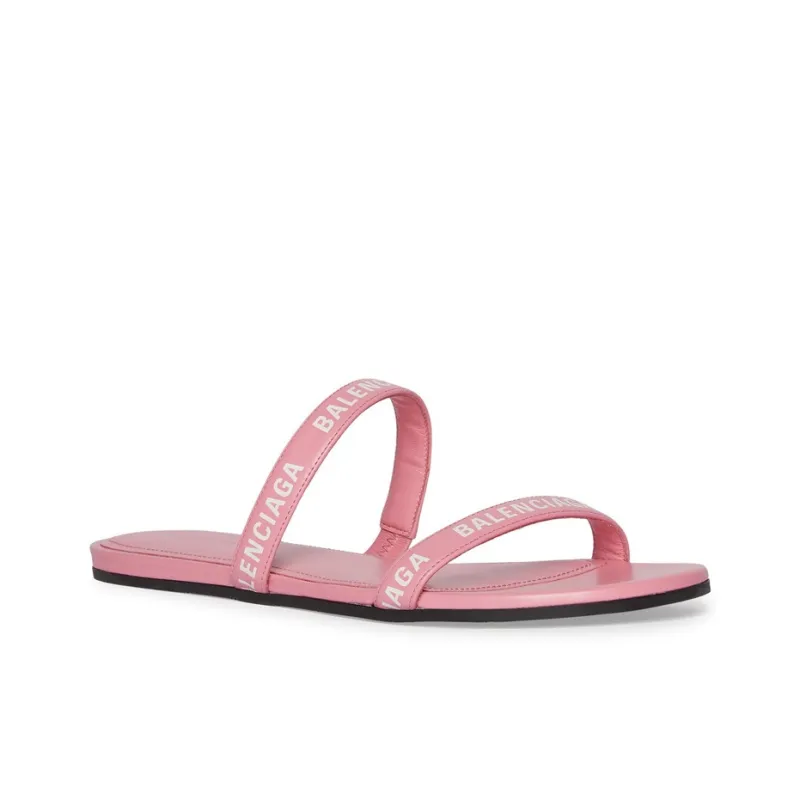 Balenciaga Double Logo-strap Slides-2