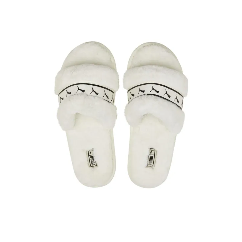 PUMA Fluff Remix BX Fluff Remix B Sports Slippers Women's White-3