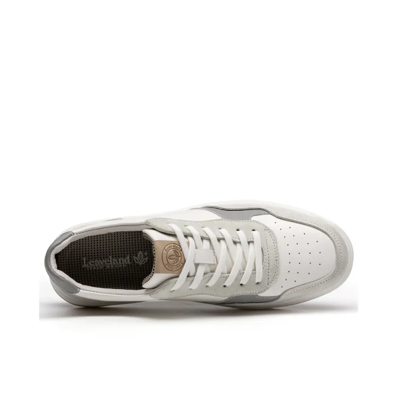 LEAVELAND Skateboard Shoes Men's White-2