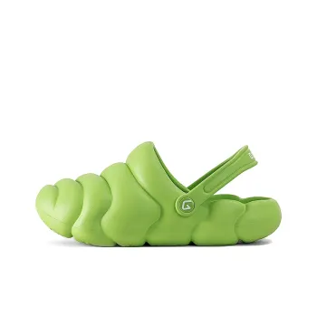 GOTO Donut Slippers Clogs Women's Green Apple