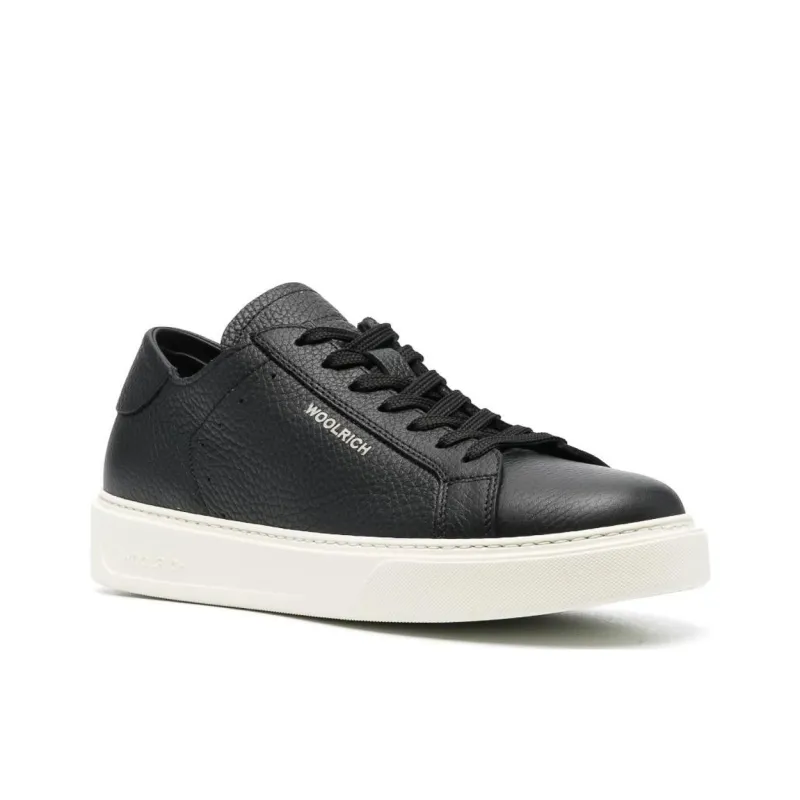 WOOLRICH Low-Top Stylish Skateboarding Shoes Men's Black-2