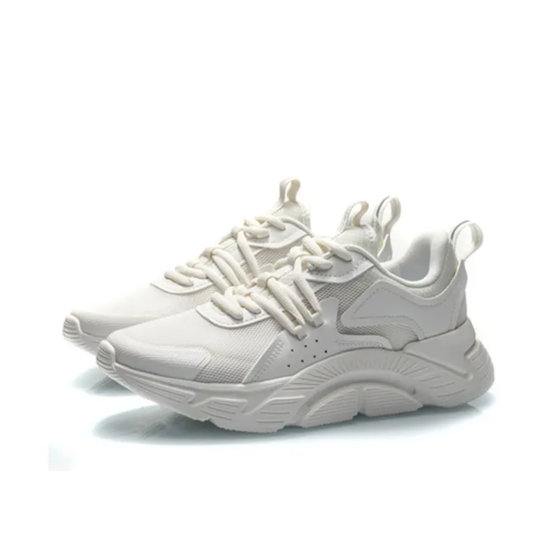 LiNing Non-slip Lightweight Low-Top Running Shoes Women's White-2