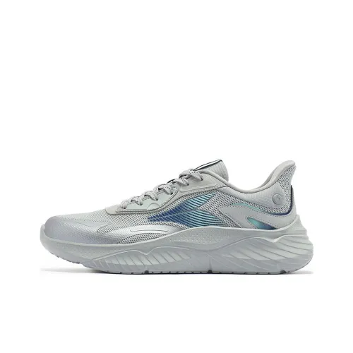 361° Anti Slip And Wear Resistant Breathable Low Top Running Shoes Men's Gray Blue