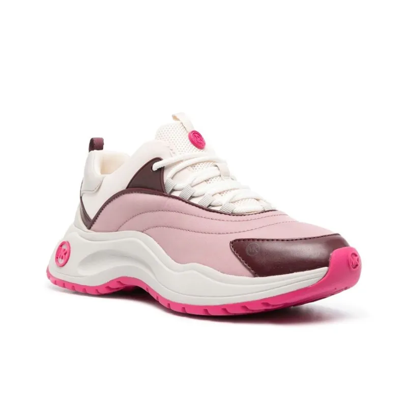 MICHAEL KORS Wear-Resistant Low-Top Casual Shoes Women's Pink White Red-2