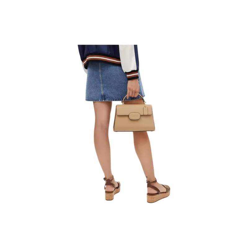 COACH Eliza Refined Calfskin Shoulder Bag, Crossbody Bag, Handbag Women's Ivory-3