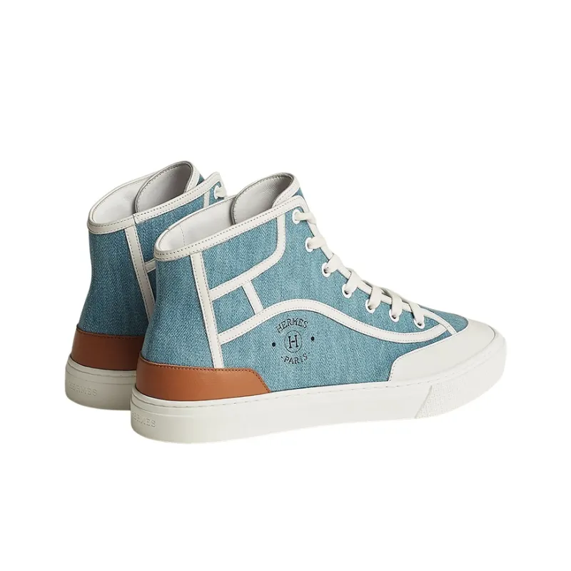 HERMES Get Up Stylish Skateboarding Shoes Men's Light Blue-3