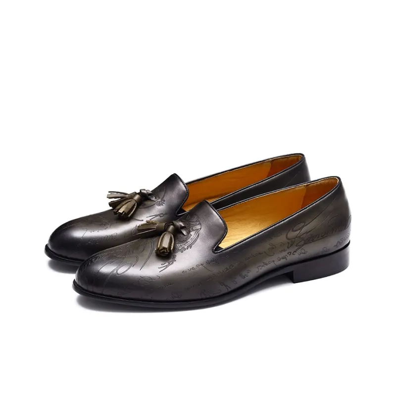 ASTON M.JAZZ Loafers Men Low Top Dark Gray/Brown-2