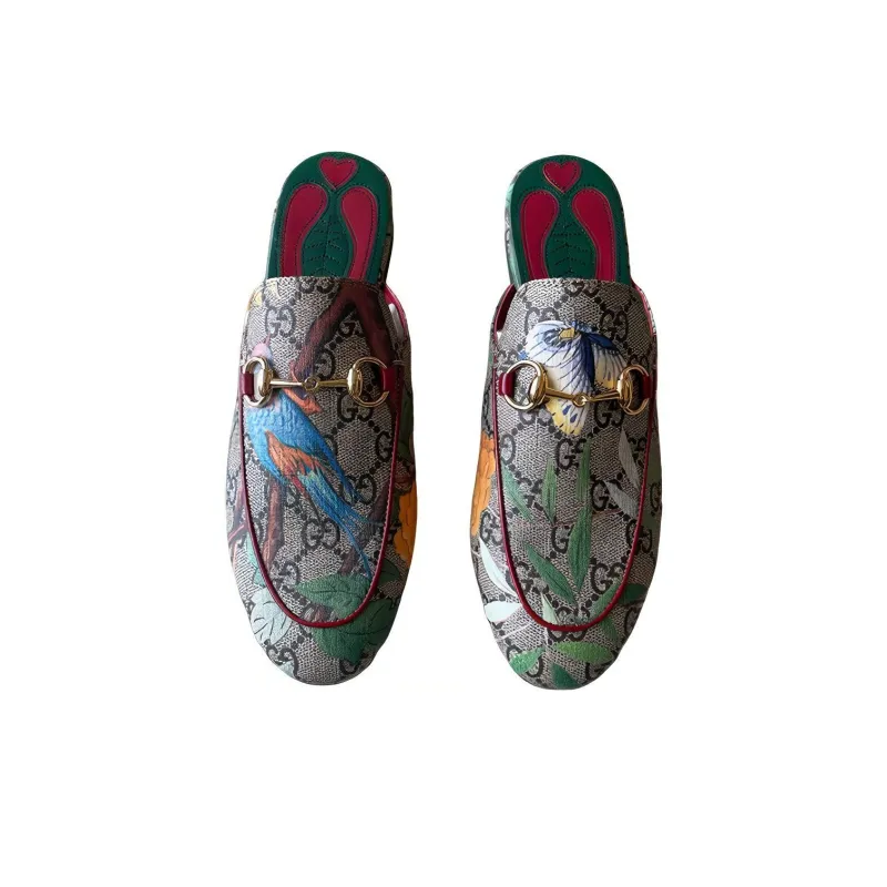 GUCCI Wrap-toe Slippers Women's Multicolor-3