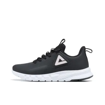 PEAK Cushioning Lightweight Rebound Low Top Running Shoes Women's Black White