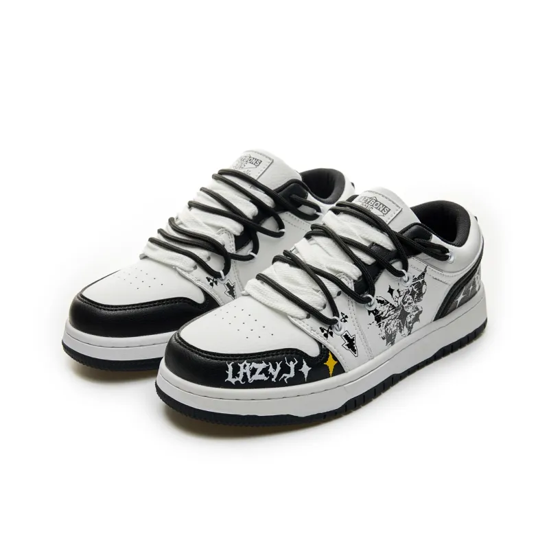LAZY BONS Abrasion Resistant Breathable Low Top Skateboard Shoes Unisex-19
