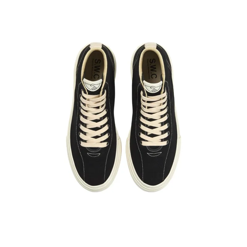Stepney Workers Club Mid-Top Canvas Shoes Unisex Black-3