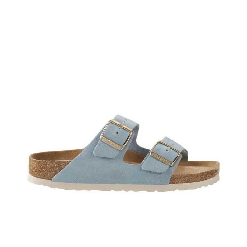 Birkenstock Slide Slippers Women's Light Blue Narrow Fit-1