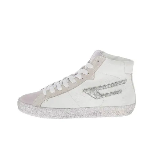 DIESEL Skateboard Shoes Women's High-Top White