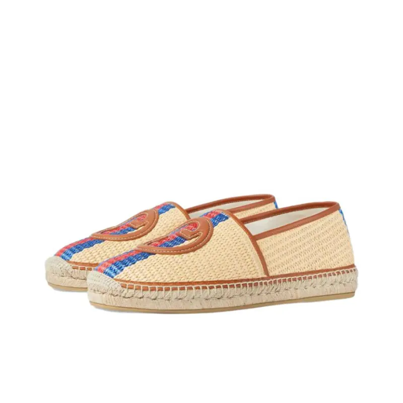 GUCCI Interlocking Casual Shoes Men's Beige-1