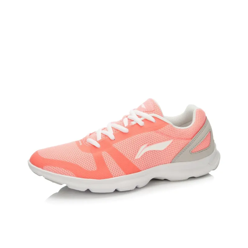 LINING Running Shoes Women's Low-Top Peach Red/White-1