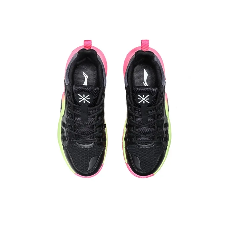 LiNing Way Of Wade Cushioning Rebound Low-Top Basketball Shoes Men's Black Pink-3