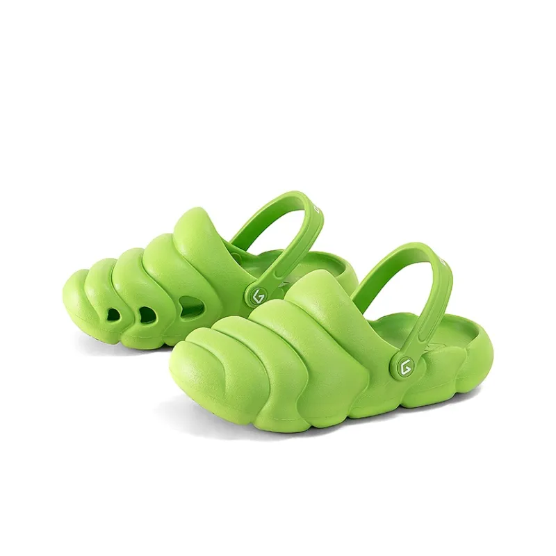 GOTO Donut Slippers Clogs Women's Green Apple-2