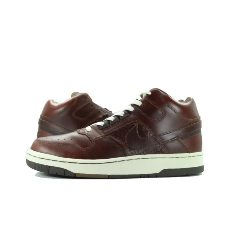 Nike Anti-Slip Wear-Resistant Mid-Top Skateboard Shoes Unisex Brown-2