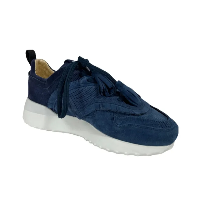 TOD'S C71 Slip Resistant Low Top Sports Casual Shoes Women's Blue-1