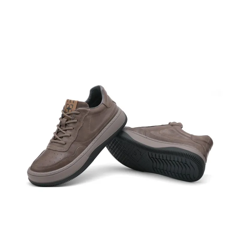 Mr.shang Casual Shoes Men Low Top Brown/Jasper-3