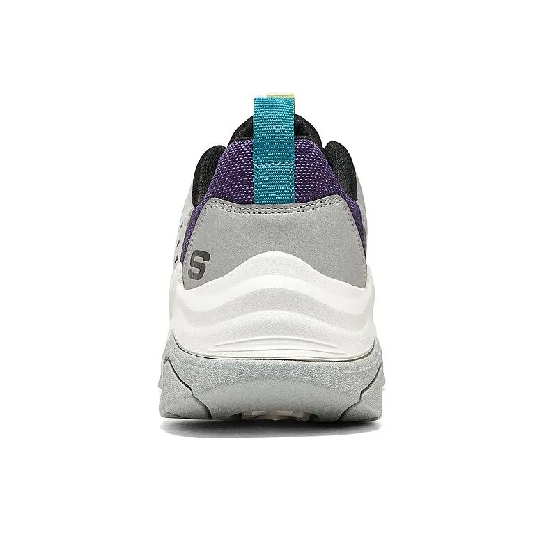 Skechers D'Lites Stamina Shoes 'White Silver Purple' Women's-5