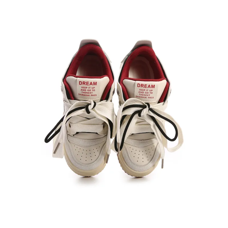 Cob Schoolgirl Slip Resistant, Abrasion Resistant, Lightweight Low Top Cute Women's Cola Red-2