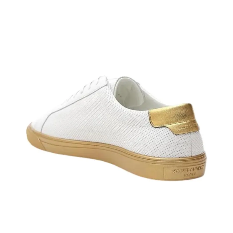 SAINT LAURENT Stylish Skateboarding Shoes Men's White-4