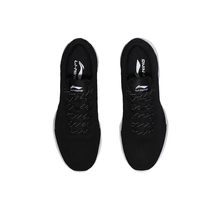 LiNing Anti Slip Wear Resistant Low Top Running Shoes Unisex Standard Black-3