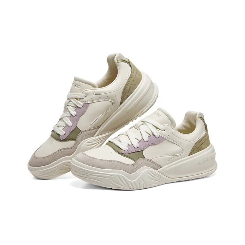 Skechers Denali Shoes 'White Green Purple' Women's-3