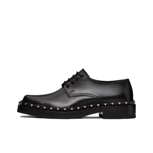 Valentino Garavani M-Way Rockstud Leather Derby Shoes