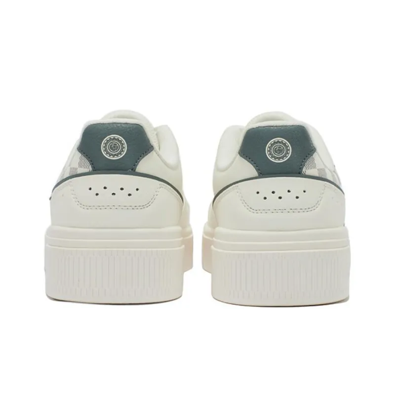 361° Anti-Slip And Wear-Resistant Lightweight Low-Top Skateboard Shoes Men's White Gray-3