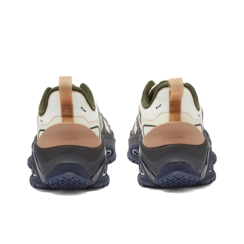 Soulland x LiNing Durable Breathable Low Top Sports Casual Shoes Men's White Umber-3