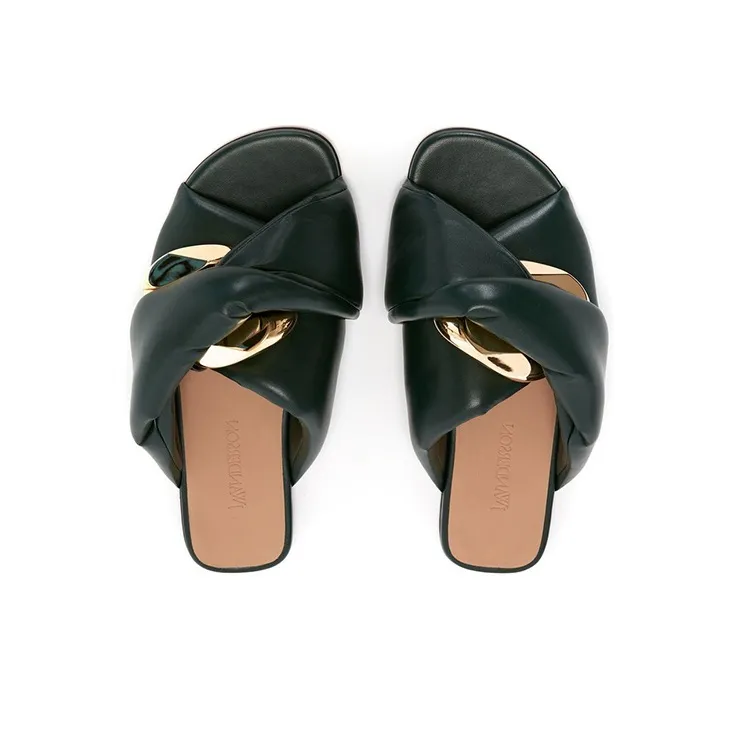 JW Anderson Chain Twist Faux leather Sandals Women's-3