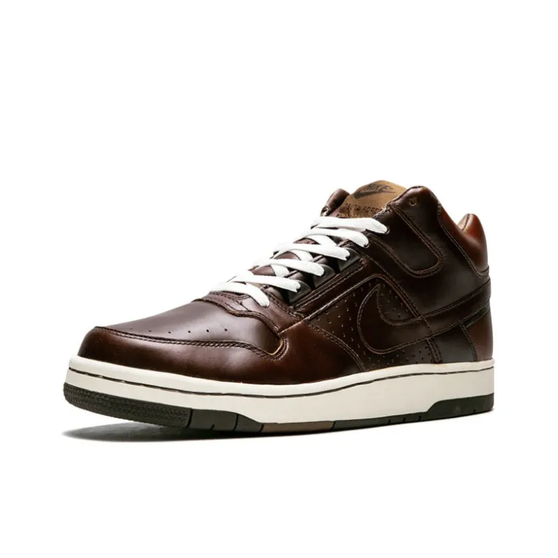 Nike Anti-Slip Wear-Resistant Mid-Top Skateboard Shoes Unisex Brown-1