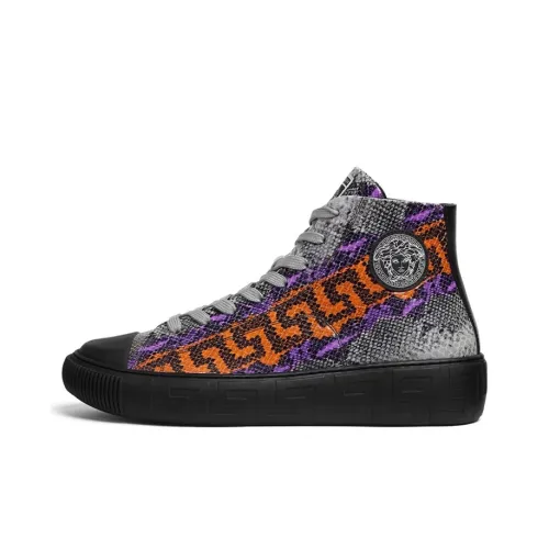FANSIZHE pulsar Top Stylish Skateboarding Shoes Men's Gray Orange Purple