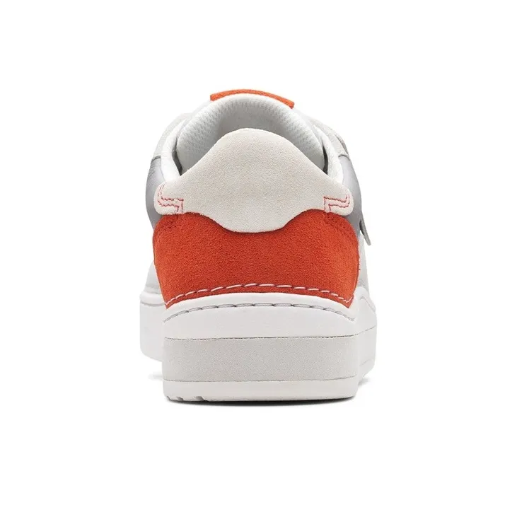 Clarks Stylish Skateboarding Shoes Men's Gray Red-4